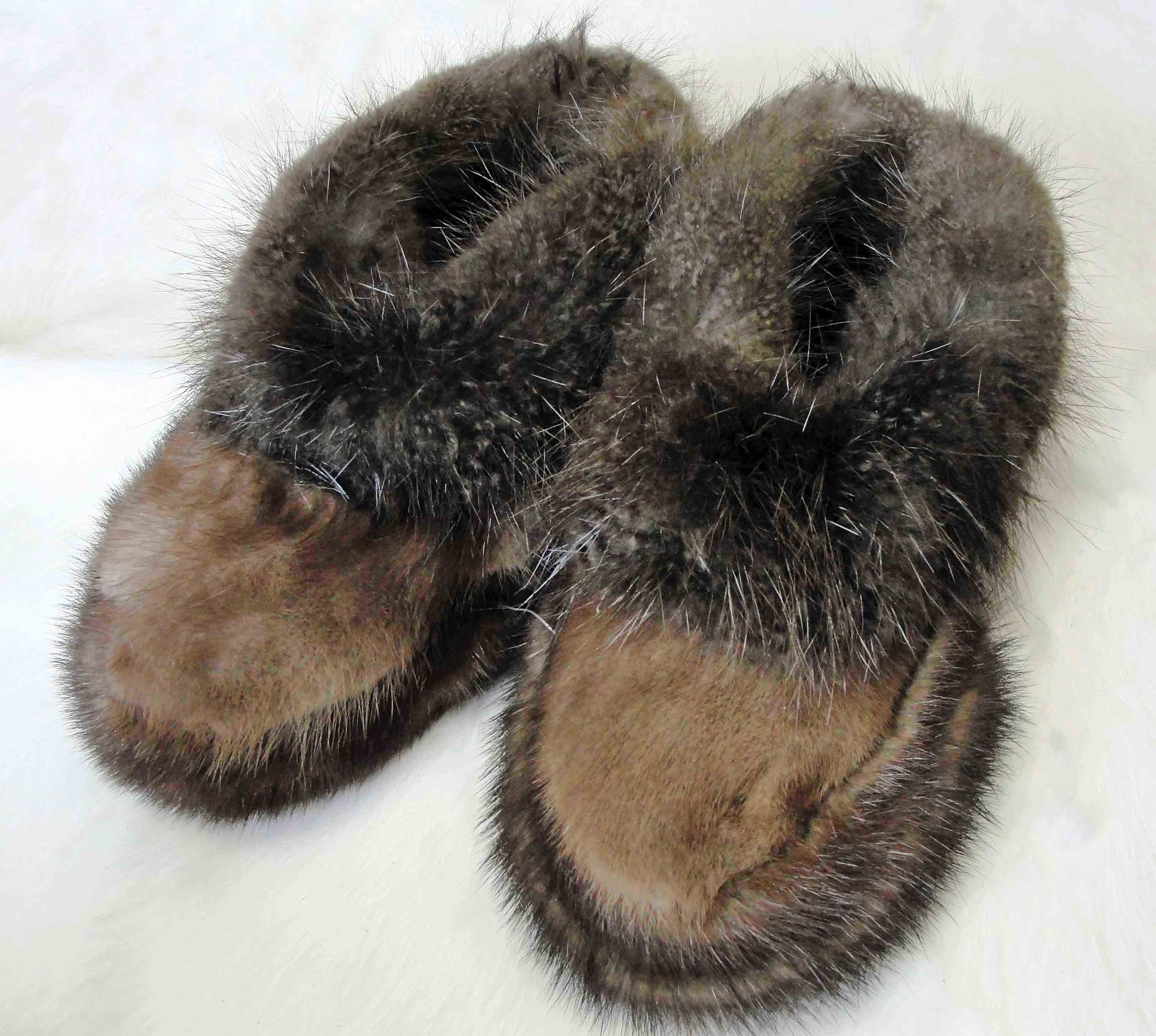 men's rabbit fur slippers